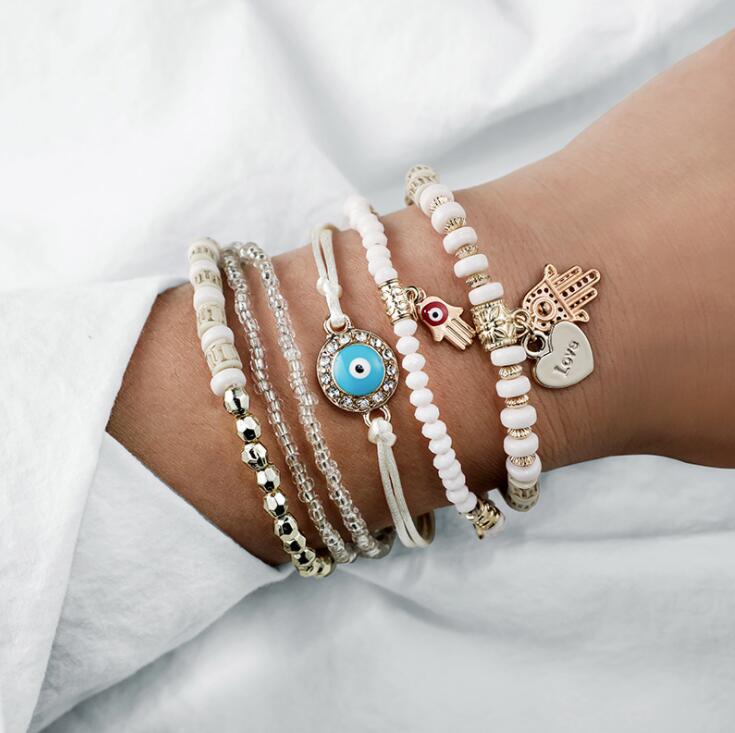 Boho Charm Bracelet Set