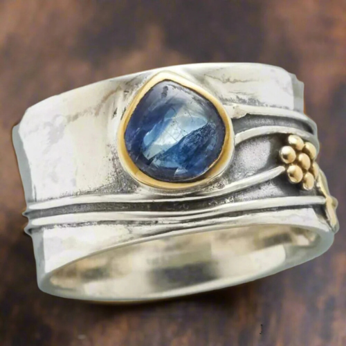 Sapphire & Gold Fusion Ring