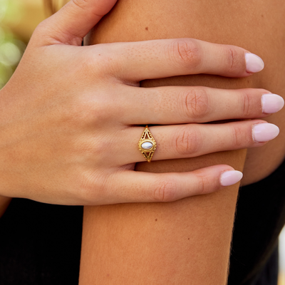 Vintage Royal Pearl Ring