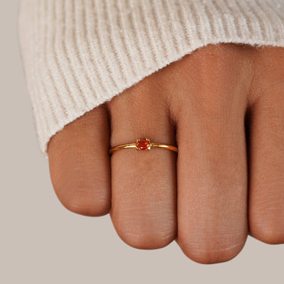 Elegant Ruby Gemstone Ring