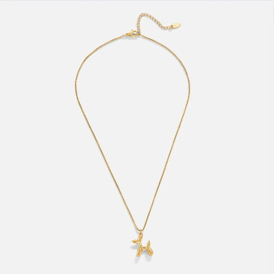 Gold Balloon Animal Necklace