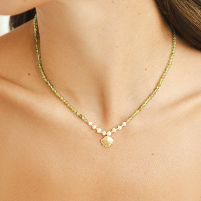 Luca Pearl & Seashell Bead Necklace