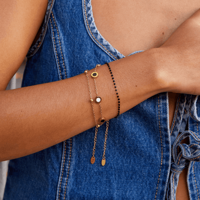 Onyx & Ivory Luxe Bracelet
