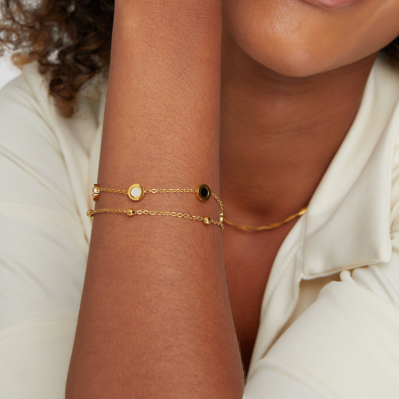 Onyx & Ivory Luxe Bracelet