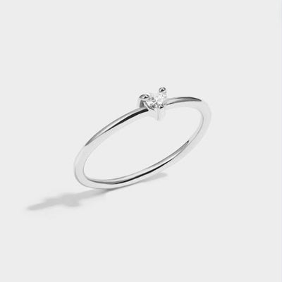 Crystal Heart Ring